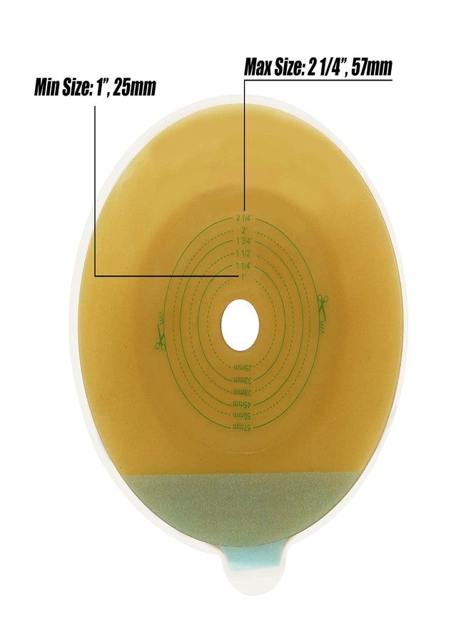 لوتفانسي حواجز لاصقة للفغرة الجلدية من لوت فانسي لأكياس فغر القولون ذات القطعتين - مستلزمات فغرة اللفائفي للعناية بالفغرة، قابلة للقص حسب المقاس، عبوة من 10 قطع - Image 3